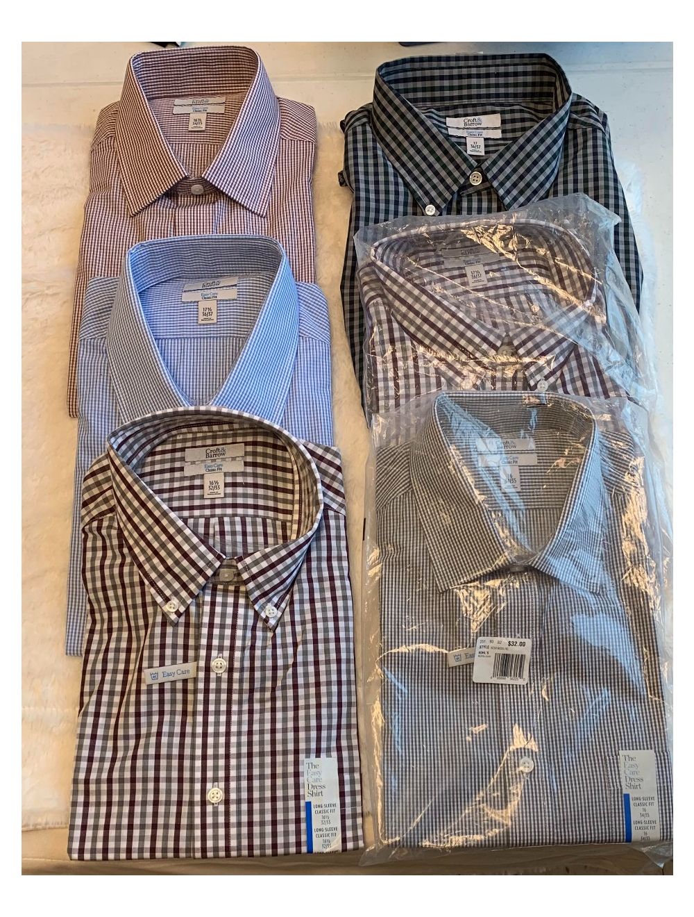 CROFT AND BARROW MENS LONG SLEEVE SHIRTS