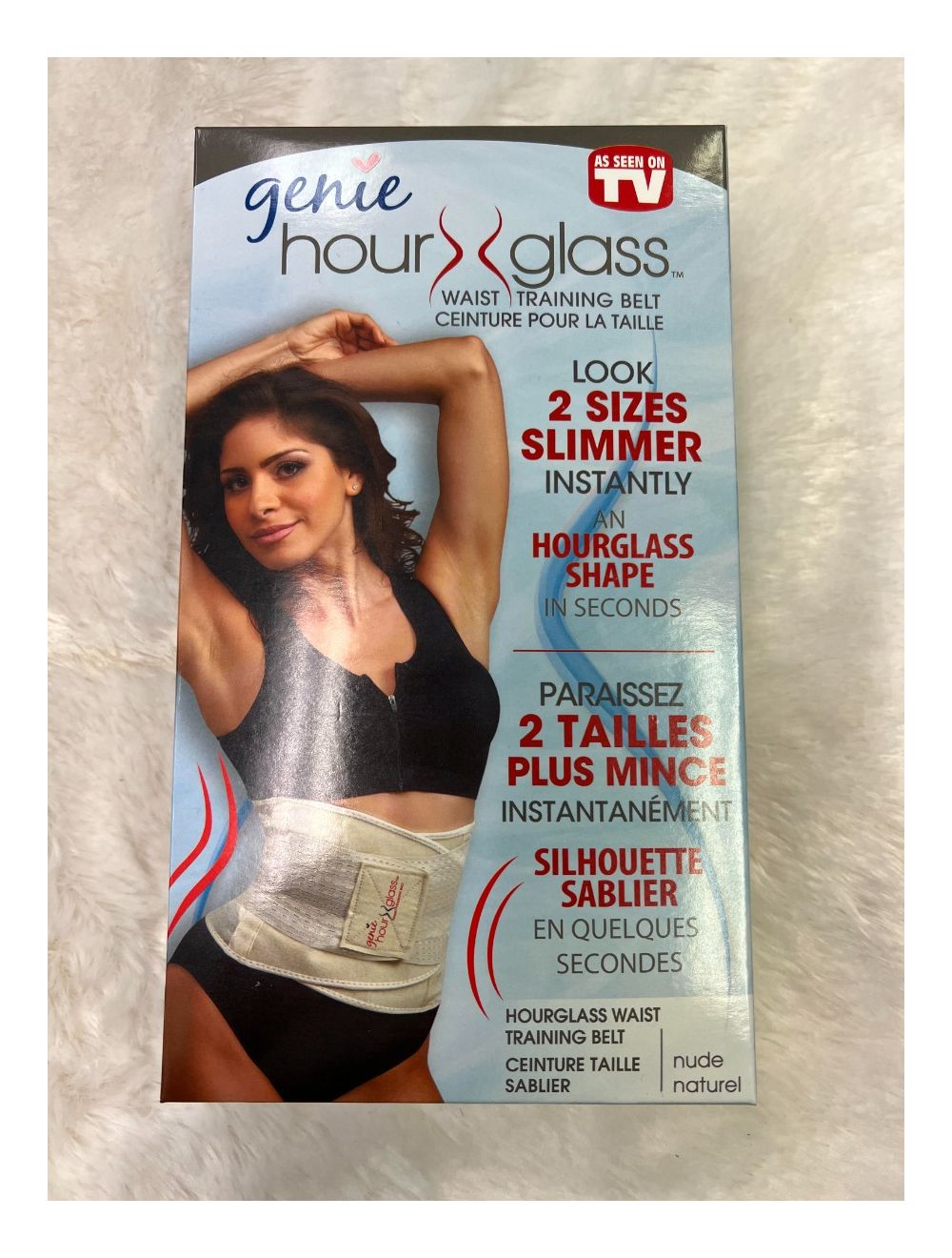 GENIE HOUR GLASS WAIST TRAINING BELT -NUDE -L/XL - AS SEEN ON TV PRODUCT