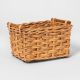 Woven Basket with Rattan Handles - Threshold