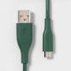  heyday™ 6' USB-A Mirco Cable - Evergreen