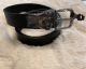 GENUINE LEATHER BELTS - BLACK  BL-1226 - ASSORTED SIZE MEDIUM - XLARGE