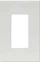 EATON SINGLE GANG  WHITE DECORA SCREWLESS WALL SWITCH COVER PLATE