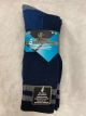 WEAR PROOF MENS CUSHIONED CREW SOCKS - 2 PACK  SIZE 10-13 - NAVY