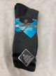 WEAR PROOF MENS CUSHIONED CREW SOCKS- 2 PACK-  SIZE 10-13 -GREY/NAVY