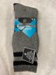WEAR PROOF MENS CUSHIONED CREW SOCKS  - 2 PACK - SIZE 10-13 -NAVY/GREY