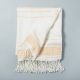  Multistripe Fringe Throw Blanket Yellow/Sour Cream - Hearth & Hand™ with Magnolia prepriced $19.99