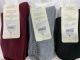 GEORGE LADIES CREW CUFFED SOCK -BURGANDY- SIZE 4-10 - 2PK. (PRE $5.97)