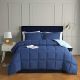 HIG 3pc Down Alternative Comforter Set -Reversible Comforter - ASST COLORS - QUEEN