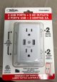 2 USB PORTS PLUS 2 AC OUTLETS 