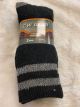 CW GEAR MENS THERMAL 2 PK. SOCK BLACK  - SIZE 7-12