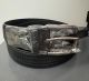 MENS SPLIT LEATHER BELTS - BLACK - SZ. 30-44 (131BL)