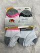 FRUIT OF THE LOOM GIRLS 6PK ANKLE SOCK SZ 4-10-WAS01