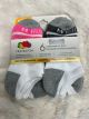 FRUIT OF THE LOOM GIRLS 6PK ANKLE SOCK SZ 10.5-4-WAS01