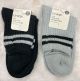 GEORGE LADIES CREW SOCKS - SINGLES ASSORTED GREY/BLACK - SIZE 4-10