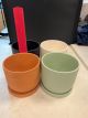 ASSORTED CERAMIC POTS - 4 COLORS - (PRE$5)