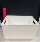 WHITE STORAGE BIN (PRE$5)