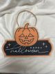 WOODEN HALLOWEEN SIGNS ASST PRE$3 - 11X7IN AND  9X9IN.