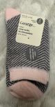 LADIES GEORGE CREW SOCKS PINK- SIZE 4-10 - 2PK MSRP $5.99