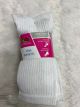 FRUIT OF THE LOOM LADIES 4PK WHITE CREW SOCK SZ 6-10