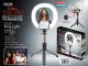 3 IN 1 SELFIE STICK WITH LED RING LIGHT