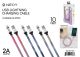 USB LIGHTING TIE DYE CANVAS CABLES - 10 FT.