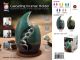 CERAMIC INCENSE BURNER CRESCENT MOON ON TOP