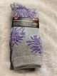 DICKIES  ALL SEASON CREW 2 PK. LADIES SOCK - PURPLE - SIZE 6-9