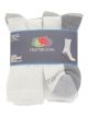 FRUIT OF THE LOOM MENS CREW CUT - 6 PK - SIZE 6-12 WHITE