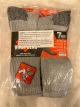 FRUIT OF THE LOOM -WORK GEAR SOCK 7 PK. - MENS - GREY - SIZE 6-12