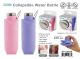 COLLAPSIBLE SILICONE WATER BOTTLE PINK/PURPLE