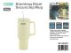 40 OZ DW SS SECURE SIP TUMBLER W/HANDLE & STRAW CREAM