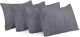 Utopia Bedding King Pillow Cases - 4 Pack - Envelope Closure - Soft Brushed Microfiber-GREY