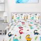 Utopia Bedding All Season Dinosaur Comforter Set with 2 Pillow Cases