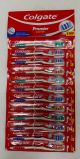COLGATE PREMIER CLEAN TOOTHBRUSH - MED- 12 PCK