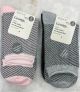 GEORGE LADIES CREW SOCKS 2 PK. ASSORTED COLOR GREY/PINK OR BLACK/GREY - 4-10