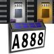 House Numbers Light up Solar Powered LED Sign Plaque 3000K Warm 