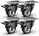 2 inch Swivel Caster Wheels,Heavy Duty Plate Casters (Pack of 4)