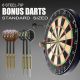 Professional Regulation Bristle Dartboard Set: High-Grade Compressed Sisal Dartboards 