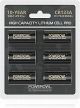 POWEROWL CR123A 3V Lithium Battery, High Capacity 123 Batteries - Qty 6