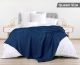 Utopia Bedding 100% Cotton Navy Waffle Blanket (Queen Size - 90x90 Inch) 