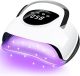 UV Nail Lamp 220W, UV Light for Gel Nails with 57pcs Lamp Beads