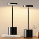 Rechargeable Cordless Table Lamp Set - 2 Pcs - BLACK