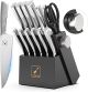 Imarku Knife Set - Knife Sets for Kitchen with Block, 14 PC